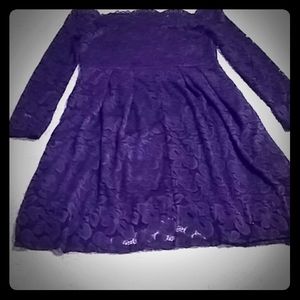 Royal purple semi formal midi